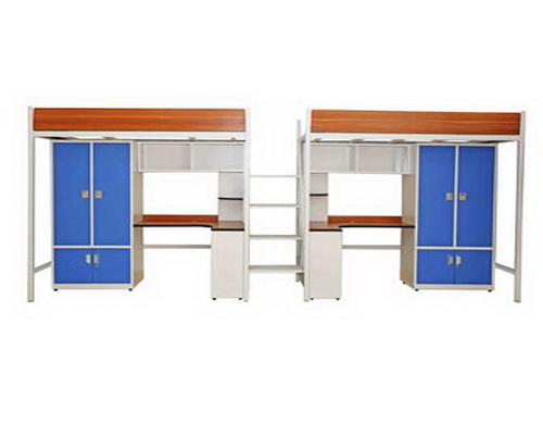 雙人鋼木（mù）公寓床 (2)