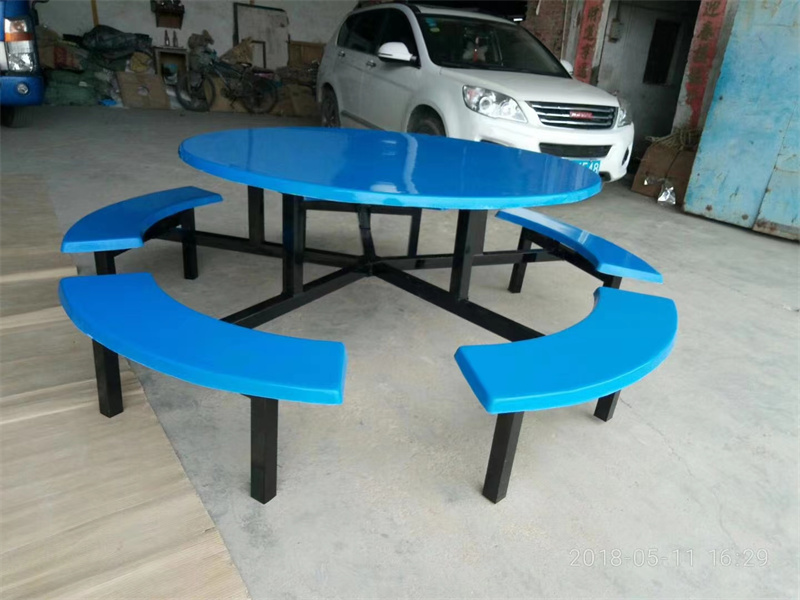 10人圓台玻璃鋼（gāng）餐桌 (4)